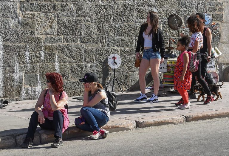 City Planners Map Cool Routes Between Neighbourhoods people seeking shade in the city during summer